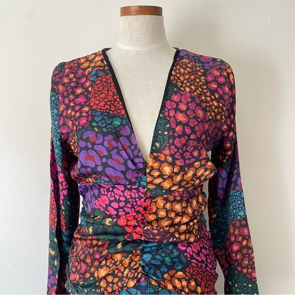 Anthropologie Farm Rio Hearts Midi dress NWOT full sleeve size Medium - Picture 5 of 10